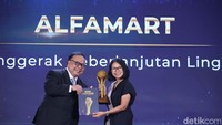 Alfamart memanfaatkan sumber daya energi terbarukan dengan memasang 30 unit Pembangkit Listrik Tenaga Surya (PLTS) di 30 lokasi kantor dan Distribution Center Alfamart, serta menyediakan 614 SPBKLU yang tersebar di gerai-gerai Alfamart.