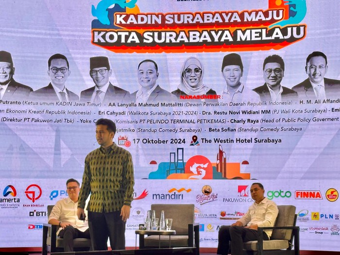 Emil Dardak menjadi narasumber pada Musyawarah Kota (Mukota) VII Kamar Dagang dan Industri Surabaya