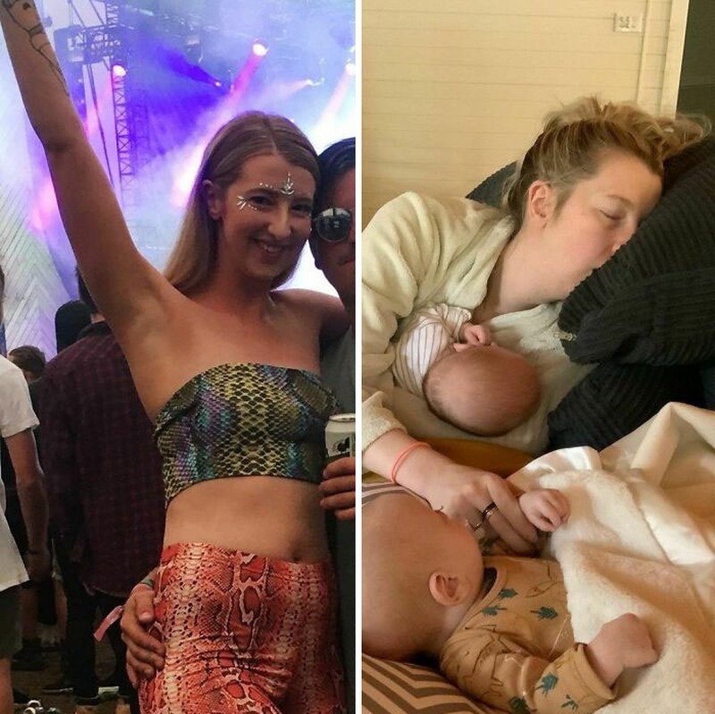 Foto Sebelum dan Sesudah Jadi Orang Tua