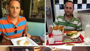 Porsi makan sebelum dan sesudah jadi ayah... Foto: Boredpanda