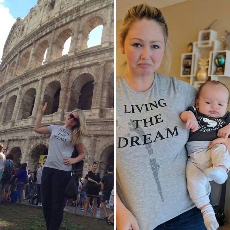 Foto Sebelum dan Sesudah Jadi Orang Tua