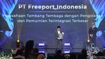 Potret Freeport Raih Penghargaan Perusahaan Tambang Terintegrasi Terbesar