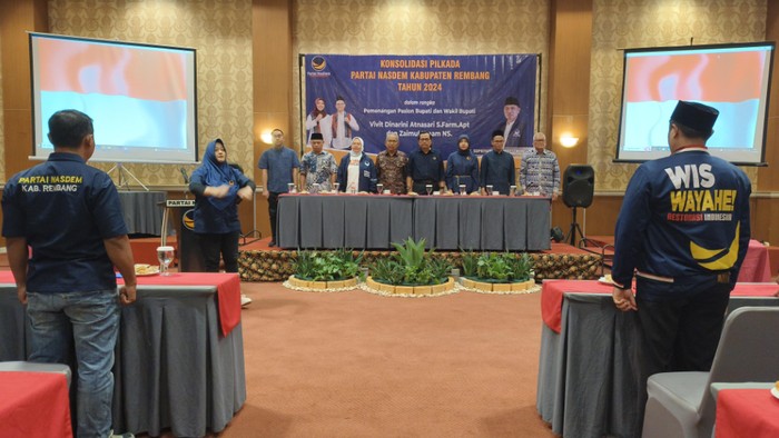 Gelar Konsolidasi, NasDem Rembang Siap All Out Menangkan Vivit-Umam di Pilkada