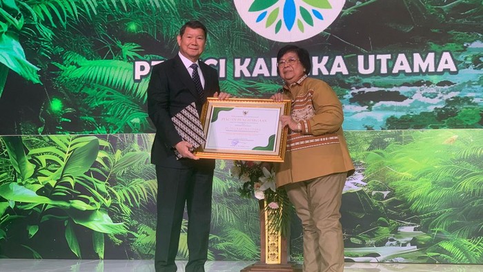 Hashim dan Menteri KLHK (Taufiq/detikcom)