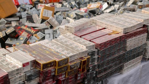 Ilustrasi rokok ilegal