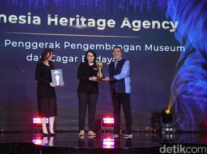 Kembangkan Museum dan Cagar Budaya, Indonesia Heritage Agency Raih detikcom Awards
