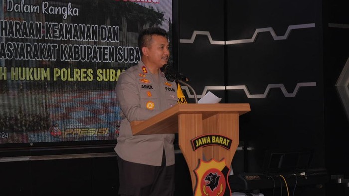 Kapolres Subang AKBP Ariek Indra Sentanu