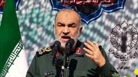 Foto: Selama menjabat pemimpin Garda Revolusi Iran, Hossein Salami terkenal dengan pidatonya yang berapi-api. Salami dikenal tidak gentar dalam memberikan ancaman terbuka yang diarahkan kepada Amerika Serikat dan Israel (dok. AFP)