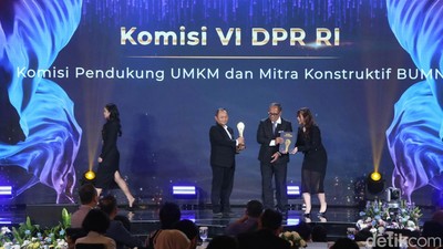 Komisi VI DPR Raih detikcom Awards, Pendukung UMKM-Mitra Konstruktif BUMN