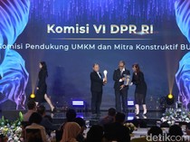 Komisi VI DPR Raih detikcom Awards, Pendukung UMKM-Mitra Konstruktif BUMN