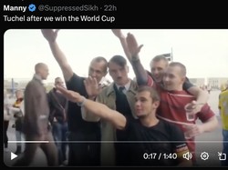 Andai Tuchel bisa bawa Timnas Inggris juara Piala Dunia 2026, mungkin begini respons fans Tiga Singa. (Foto: Twitter)