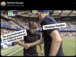 Pemilihan Tuchel sebagai manajer tim nasional menimbulkan polemik masyarakat Inggris, mengingat dirinya berasal dari Jerman. (Foto: Twitter)