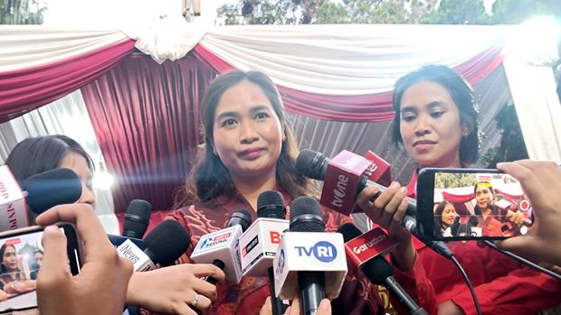 Ni Luh usai ikuti Hambalang Retreat (Rizky/detikcom)