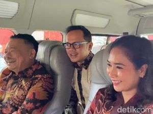 Otto Hasibuan, Bima Arya hingga Ni Luh Puspa Datang Semobil ke Hambalang