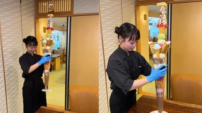 parfait 1,2 meter yang unik di Jepang