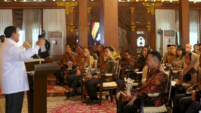 Pembekalan calon wakil menteri Prabowo di Hambalang