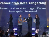 Pemkot Tangerang Diganjar detikcom Awards Unggul dalam Pencapaian Investasi