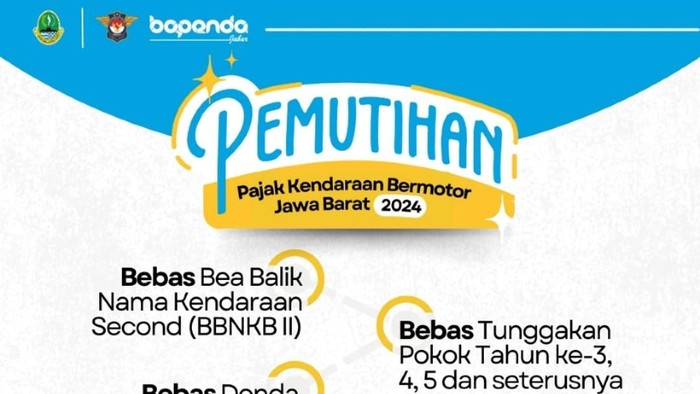 Pemutihan Pajak Kendaraan Bermotor di Jabar 2024.