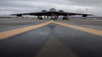 B-2 Spirit Bomber from the US Air Force is seen in Nevada, January 23, 2024. (Reuters)