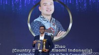 Country Director Xiaomi Indonesia, Wentao Zhao meraih detikcom Awards 2024. Xiaomi membuat banyak gebrakan dalam kepimpinannya yang solid.