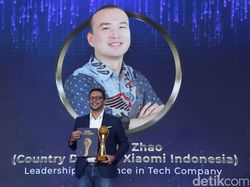 Pimpinan Xiaomi Indonesia Wentao Zhao Dianugerahi detikcom Awards