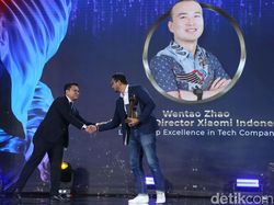 Pimpinan Xiaomi Indonesia Wentao Zhao Dianugerahi detikcom Awards