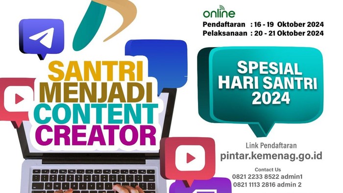 Sambut Hari Santri 2024, Kemenag gelar dua pelatihan gratis.