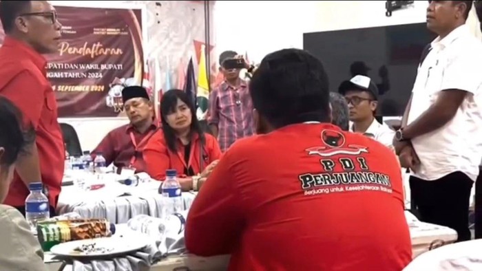 Tangkapan layar video Masinton Pasaribu ngamuk ke pria diduga polisi. (Istimewa)