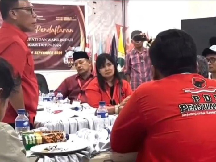 Tangkapan layar video Masinton Pasaribu ngamuk ke pria diduga polisi. (Istimewa)