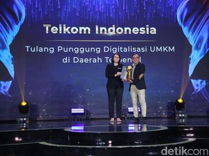 Jadi Tulang Punggung Digitalisasi UMKM, Telkom Raih detikcom Awards