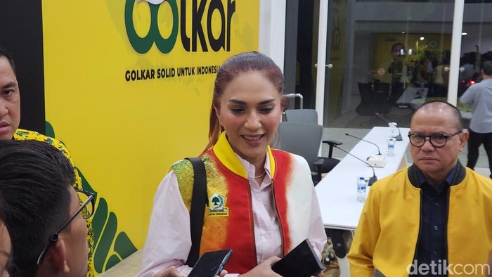 Bendahara Umum Partai Golkar Sari Yuliati. (Adrial/detikcom)