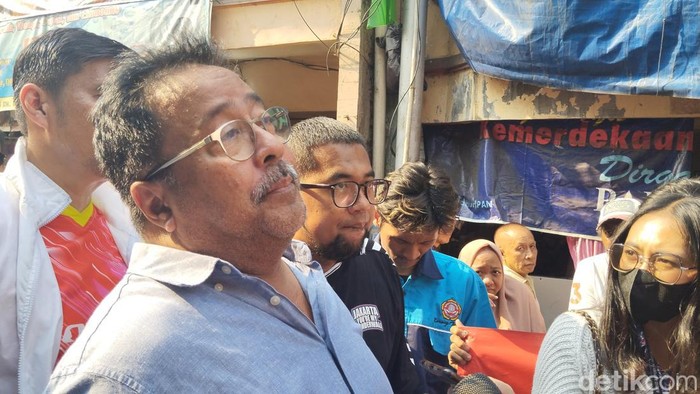 Calon Wakil Gubernur Jakarta nomor urut 3 Rano Karno. (Maulana/detikcom)