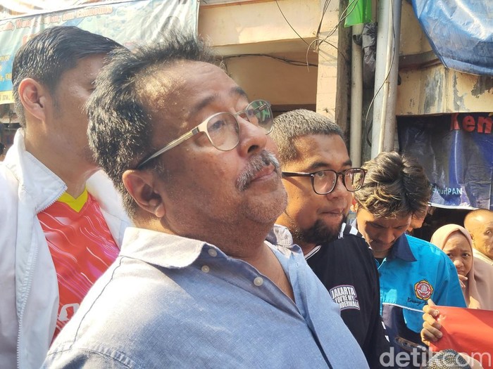 Calon Wakil Gubernur Jakarta nomor urut 3 Rano Karno. (Maulana/detikcom)