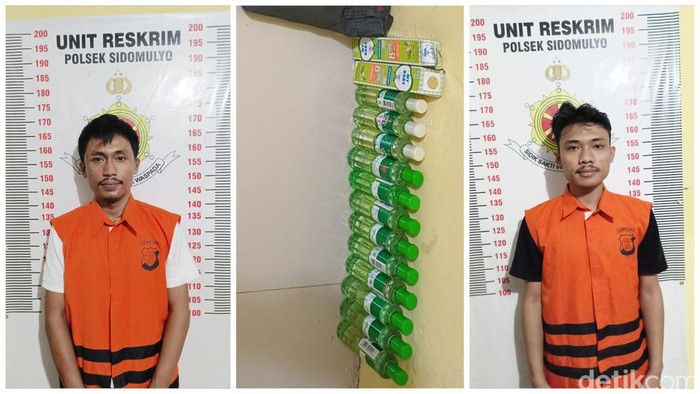 Dua pria ditangkap massa usai kepergok curi belasan minyak kayu putih