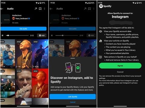 Fitur baru Instagram bisa tambahkan lagu ke Spotify