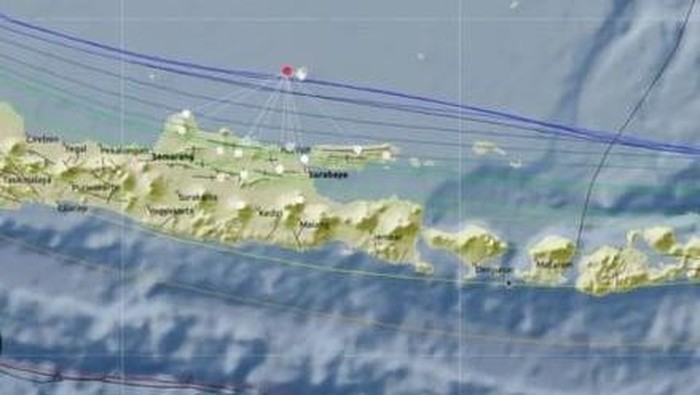 gempa tuban m 3,8 pukul 15:26:54 WIB jumat 18 oktober 2024