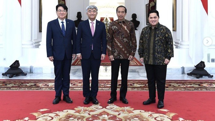 Jokowi dan Erick Thohir Temui Bos Daewoo