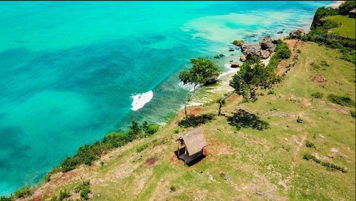 Keindahan Pantai Cemongkak di Desa Pecatu, Kecamatan Kuta Selatan, Badung, Bali. (Dok. Pengunung Arya Wiznu, Oktober 2020)