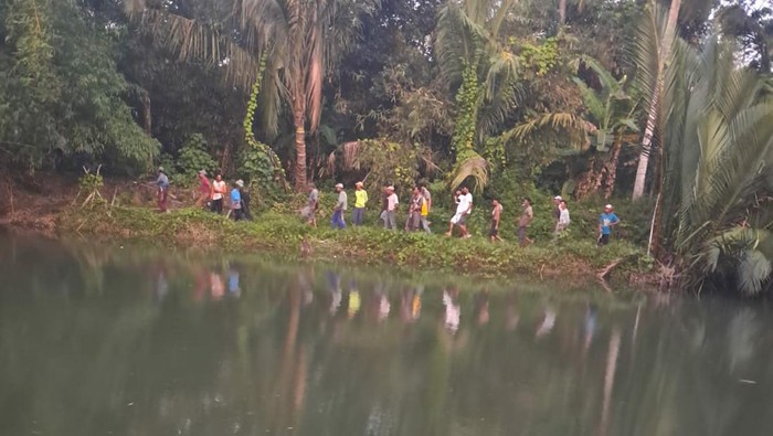 Lokasi warga diterkam buaya di Sungai Cijalaran, Kecamatan Cigeuli, Kabupaten Pandeglang. (Foto: Dok. istimewa)
