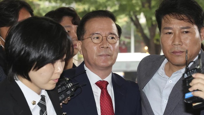 Mantan Kepala Kepolisian Seoul Kim Kwang Ho (Lim Hwa Young/Yonhap via AP)