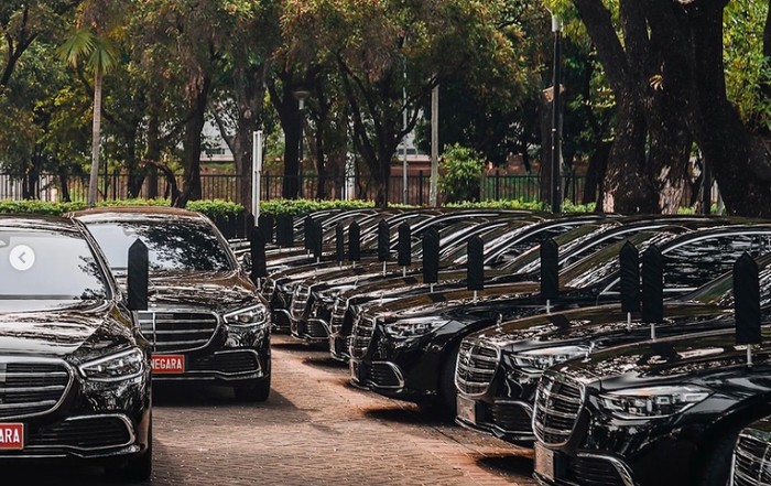 Mercedes-Benz S Class untuk tamu di pelantikan Prabowo-Gibran Mercedes-Benz S Class untuk tamu di pelantikan Prabowo-Gibran