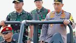 Potret Panglima TNI-Kapolri Pimpin Apel Pengamanan Pelantikan Presiden