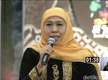 Video Khofifah Pamer Standar Pelayanan: Jalan Berlubang, 1x24 Jam Diatasi