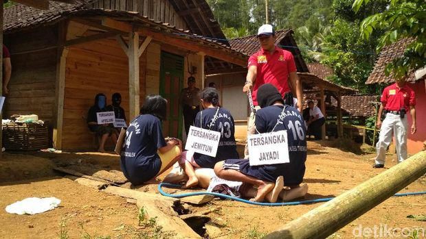 Pembunuhan ibu digelonggong di Trenggalek