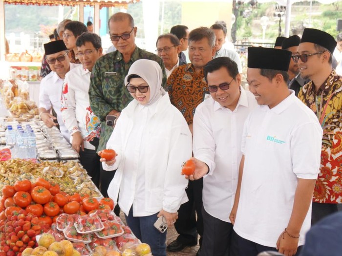 Peresmian Sentra UMKM BSI di Kampung Candikuning, Bedugul, Bali 18 Oktober 2024.