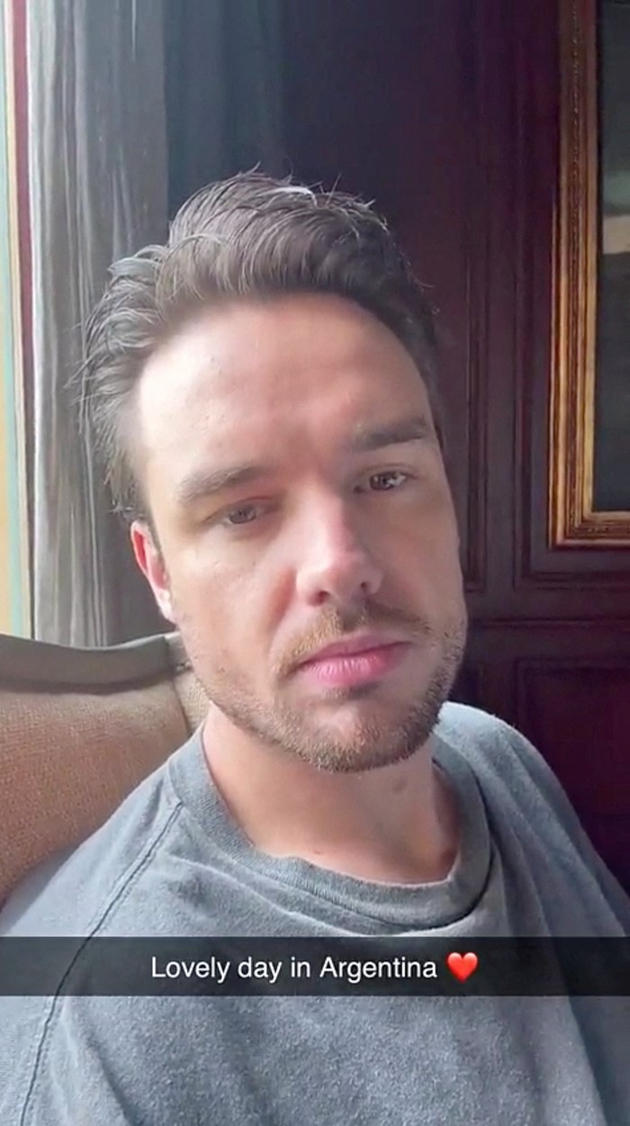 A social media selfie video shows former One Direction singer Liam Payne speaking in Sarmiento, Buenos Aires province, Argentina, presumed to be the last videos of Liam Payne alive posted on his Snapchat verified account amidst death announcement, in this screen grab obtained from a social media video, released on October 16, 2024. Liam Payne via Snapchat/via REUTERS  THIS IMAGE HAS BEEN SUPPLIED BY A THIRD PARTY. MANDATORY CREDIT. NO RESALES. NO ARCHIVES