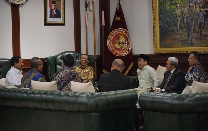 Prabowo bersama para Ketum Koalisi di momen HUT ke-73 (dok. Instagram Prabowo)