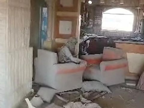 A person that Israeli army says is Hamas chief Sinwar is seen in Tal Al-Sultan, in this screengrab from a handout video obtained on October 17, 2024. Israel Defense Forces/Handout via REUTERS Purchase Licensing Rights