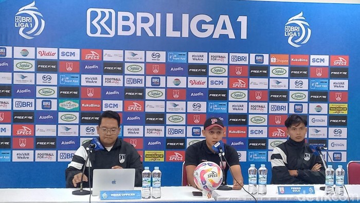 Sesi konferensi pers jelang laga Persis vs Borneo FC di Stadion Manahan, Solom Jumat (18/10/2024).