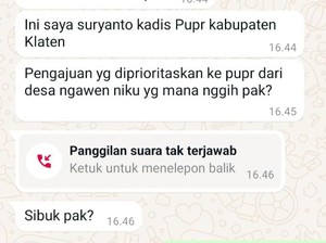 Waspada! Penipu Catut Nama Kadis PUPR Klaten Sebar Link Urusan Proyek